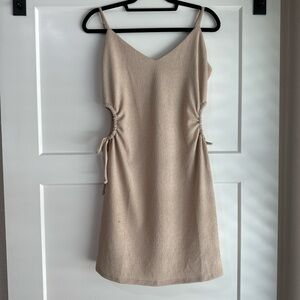 Cream cutout mini dress Size L